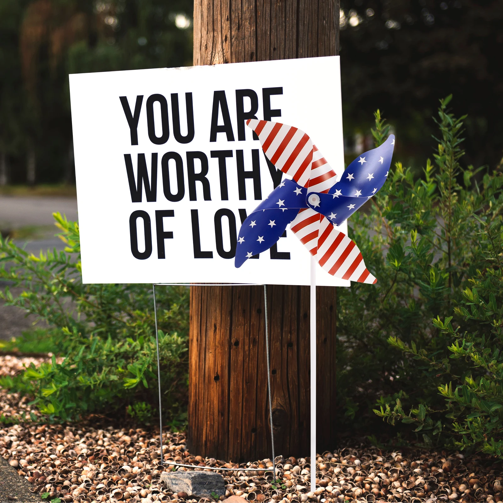 

12 шт., вертушка, 4 листа, американский флаг, звездная полоса, вертушки для улицы, ветряная мельница, двор, садовый декор, 30 см, полый вал