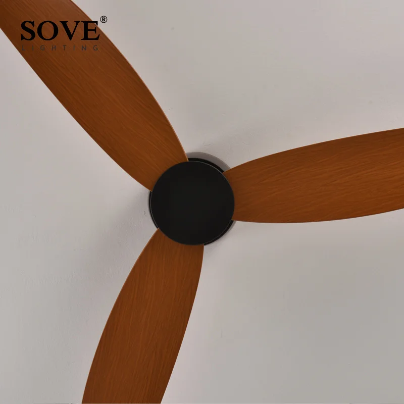 Sove-天井ファン,白い床,超薄型,17cm DC,リモコン付き,シンプル,ランプなし,220v