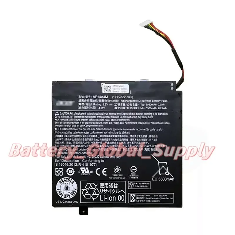 

Аккумулятор для Switch10 SW5-011 SW5-012 AP14A4M AP14A8M 3.8v 5930mah, новый, 1 шт.
