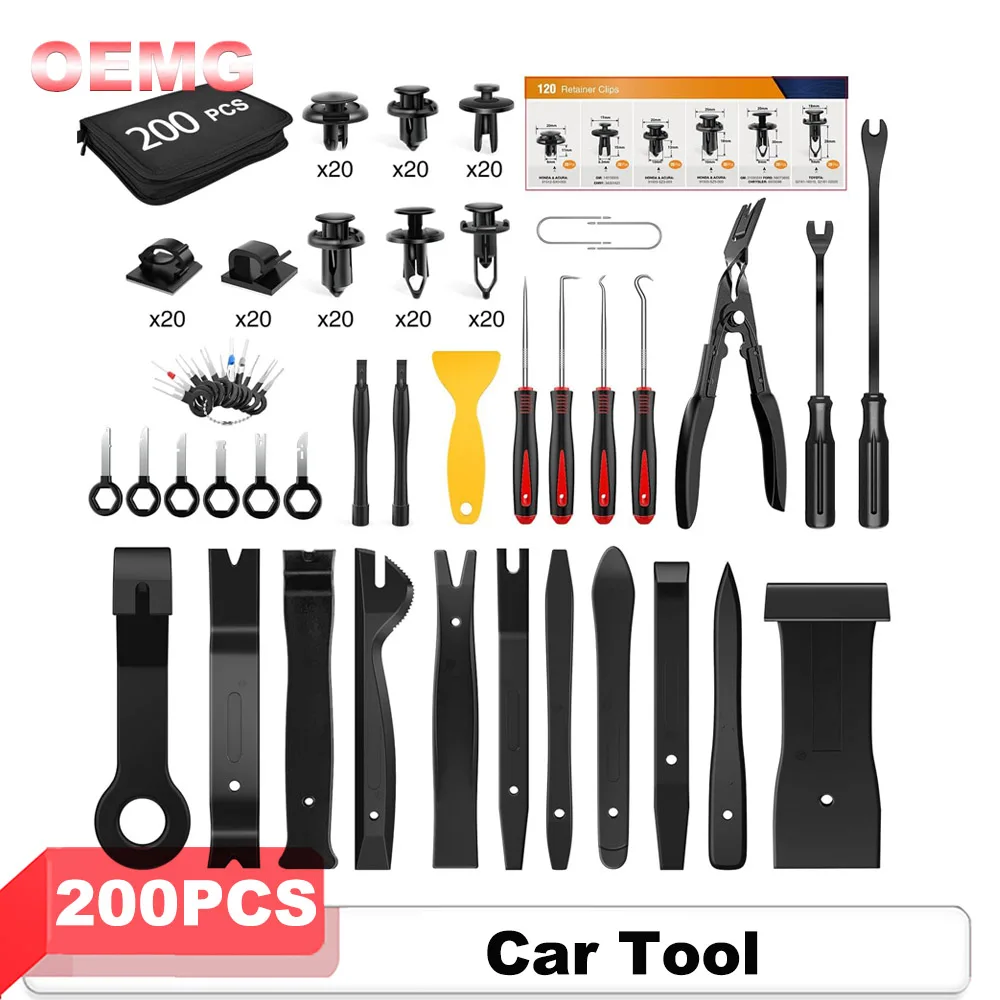 Automobile Sound Disassembly Tool Kit Door Clip Panel Trim Removal Tools Car Interior Repairing Crowbar Screwdriver Nylon Pry