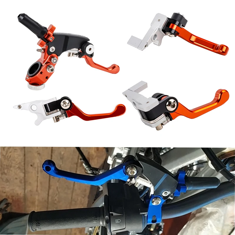 360 Degree Motocross Folding Scooter Anti-Drop Universal Handles Pitbike Labor-Saving Clutch Brake Motorcycle Handle Motorcycle