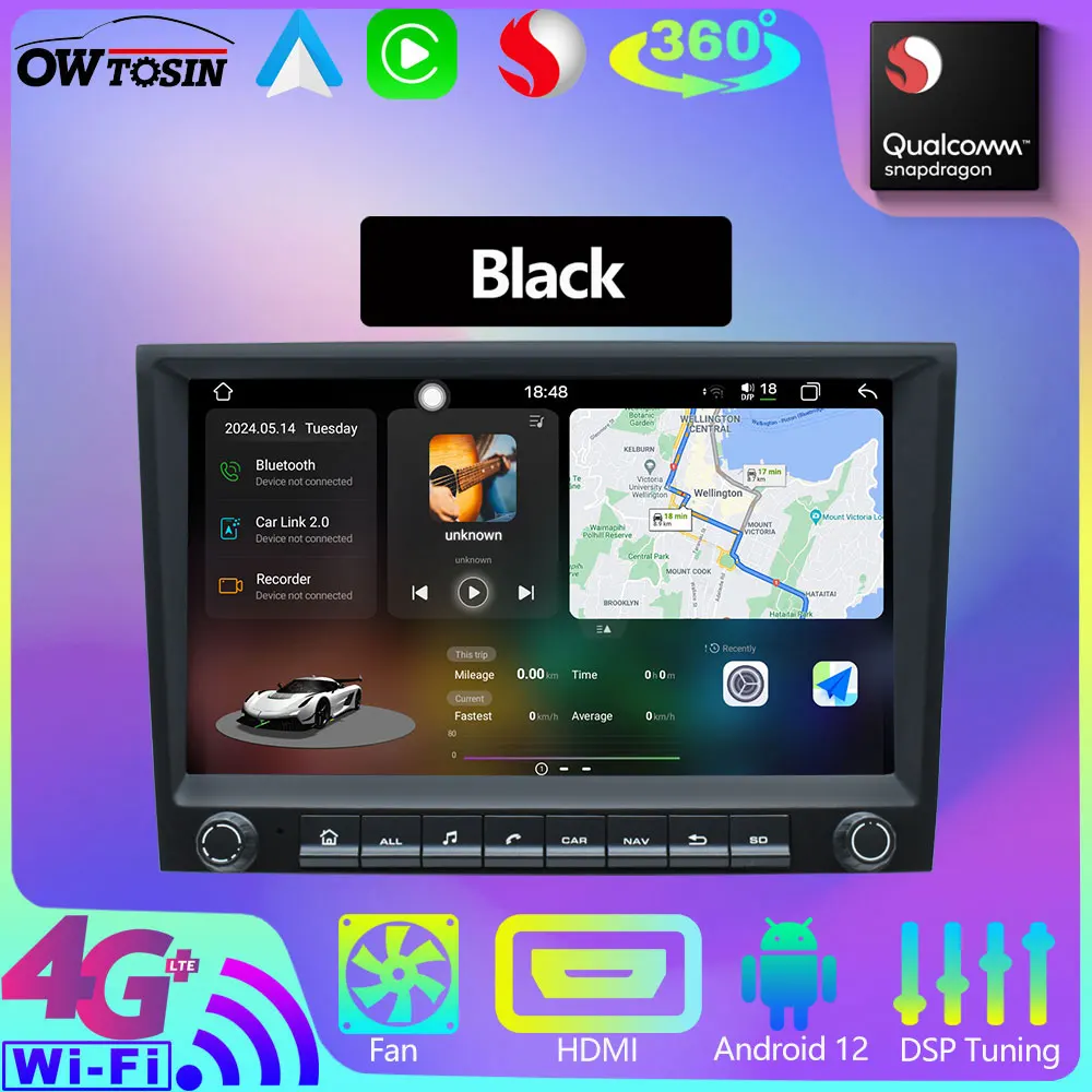 Owtosin uis7870 12g 256g android 13 Autoradio Video Multimedia GPS für Porsche Boxster Cayman Audio Carplay Stereo