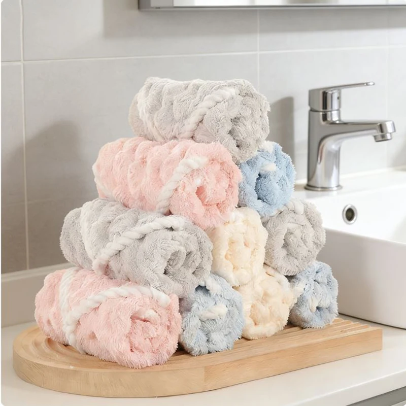 Toallas faciales de bambú ultra de felpa, súper absorbentes de secado rápido, ideales para limpieza diaria y rutinas de cuidado de la piel