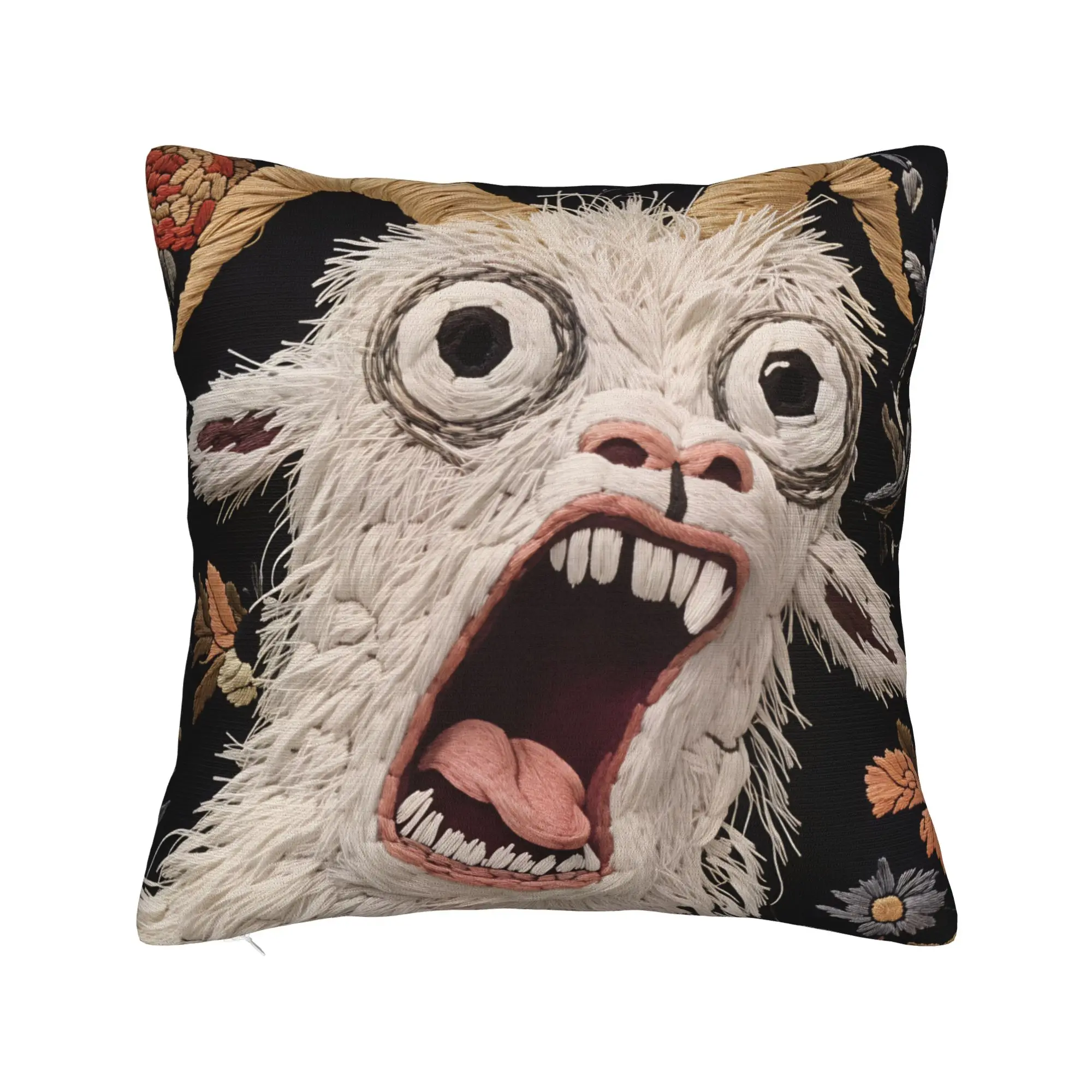 Screaming Goat Funny Animal Pillow Cover  Morden Pillow Case For Chair Sofa Home Decor Comfy Pillowcases Gift