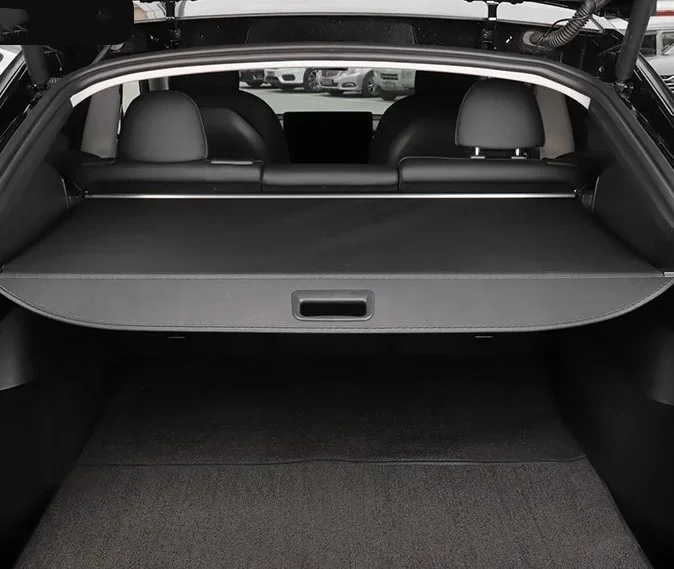 Car Rear Cargo Cover For Tesla Model Y 2020 2021 privacy Trunk Screen Security Shield shade Auto Accessories