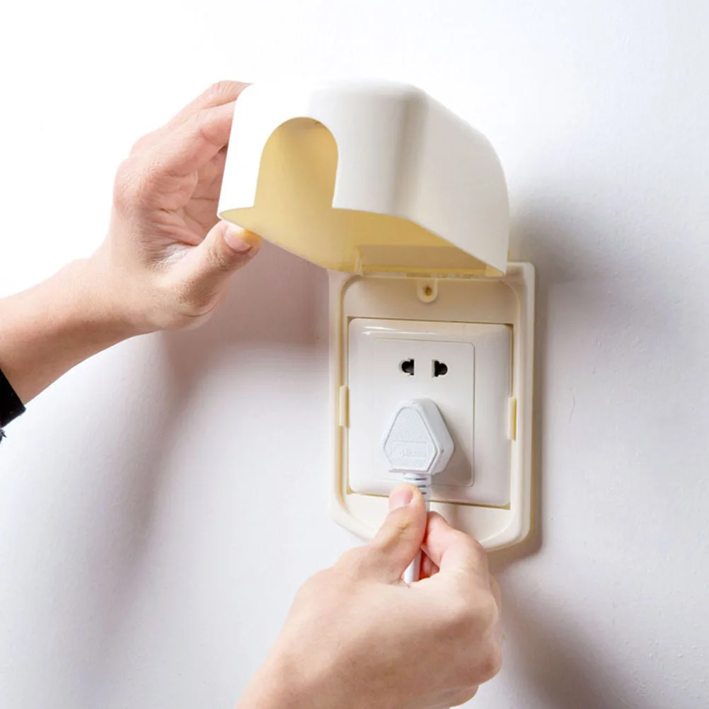 

2Pcs Baby Proof Outlet Cover High Temperature Resistant ABS Socket Safety Cover for Indoor Home Supply Wall Receptacle Lid
