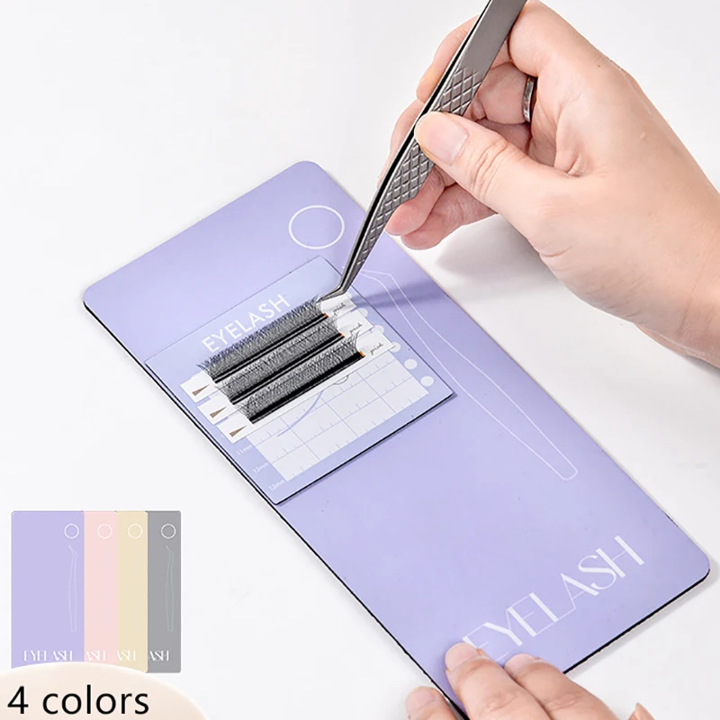 Magnetic False Eyelash Tweezers Holder Soft Anti Fall Board False Lash Display Pallet Specialized For Eyelash Grafting