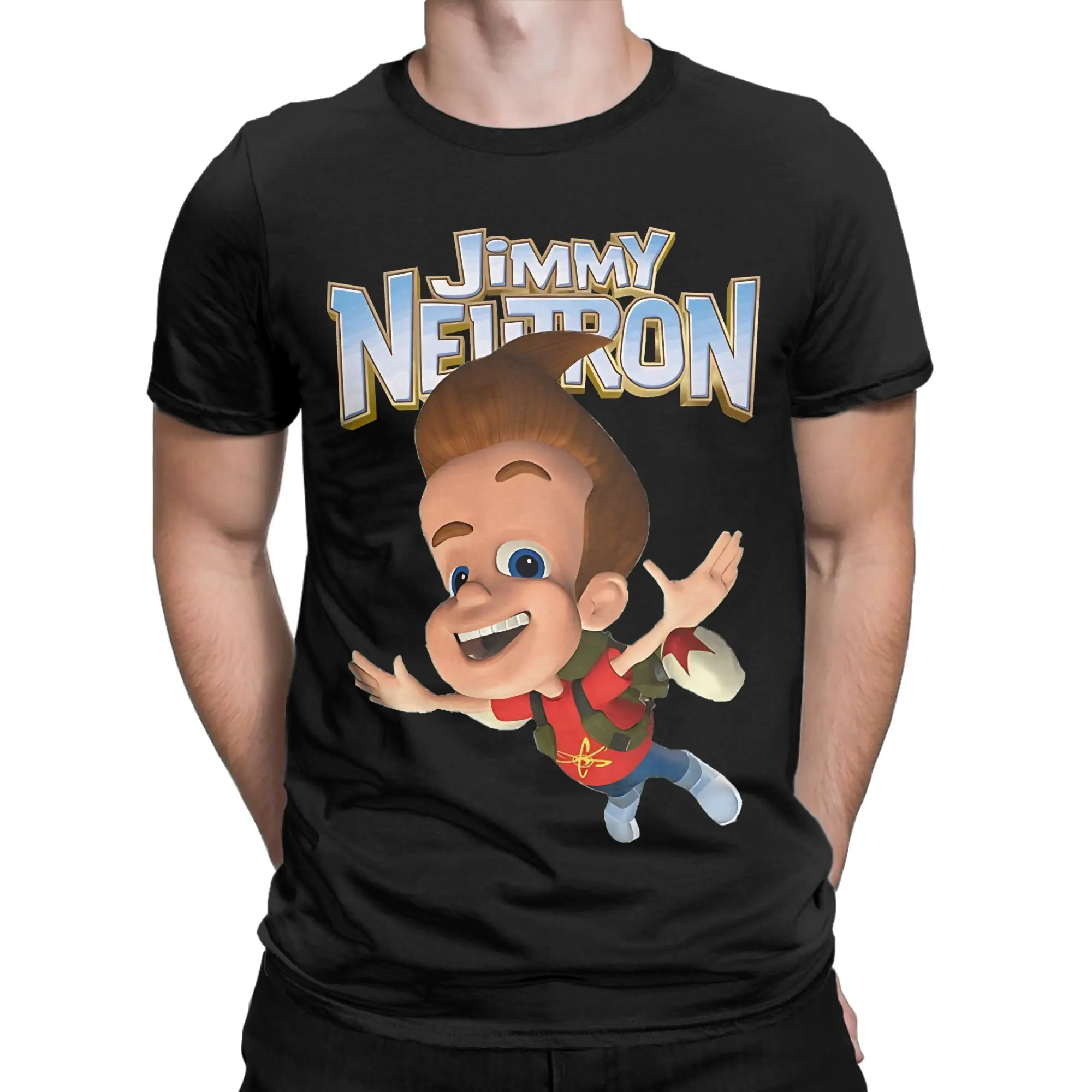 Nerd Inventor Kid  Classic Jimmy Neutron Novelty 100% Cotton T-Shirt Tops Tees For Men