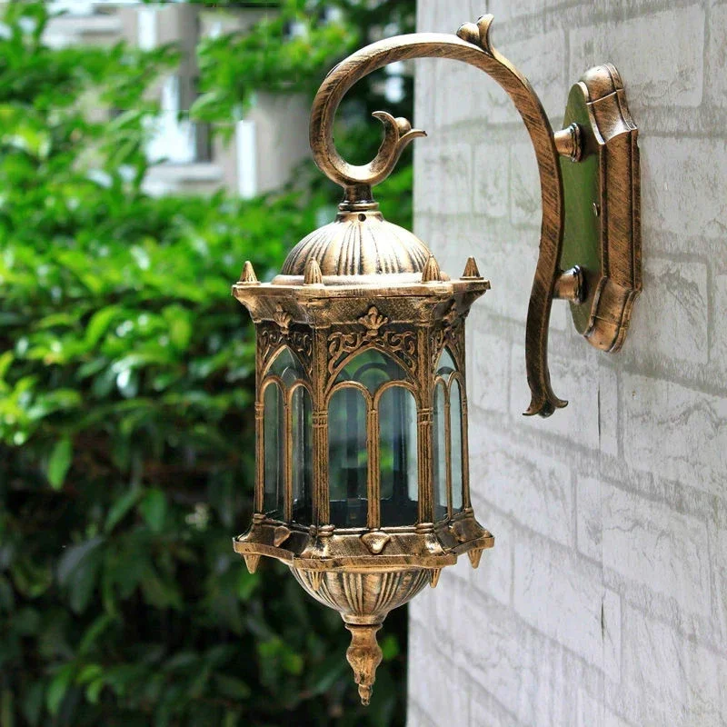 Retro Wall Light IP44 Waterproof Outdoor Lighting Courtyard Garden Porch Light E27 Sconce Wall Light Outdoor Home Decor Lighting