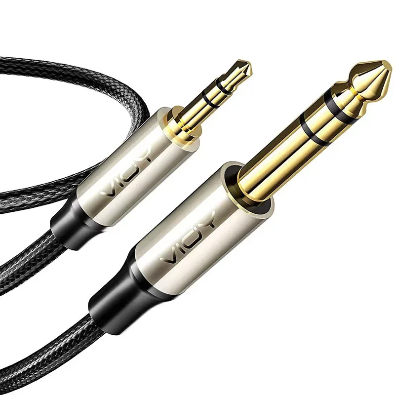 

3.5mm To 6.35mm Audio Cable 1/4 Male To 1/8 Male Stereo TRS Audio Jack Cable for Headphone Amplifier Mixer Laptop Home Theater