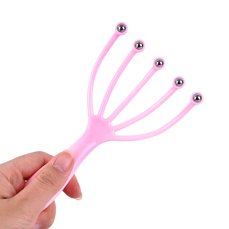 Scalp massager Steel Ball Head Massage Relaxation Five Finger Massager for head