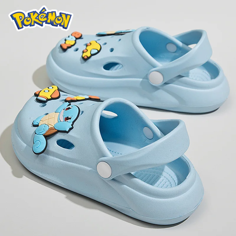 3style Anime Pokemon Childrens Slippers Pikachu Squirtle Psyduck Jigglypuff Parent-child Non-slip Slippers Lovely Gift