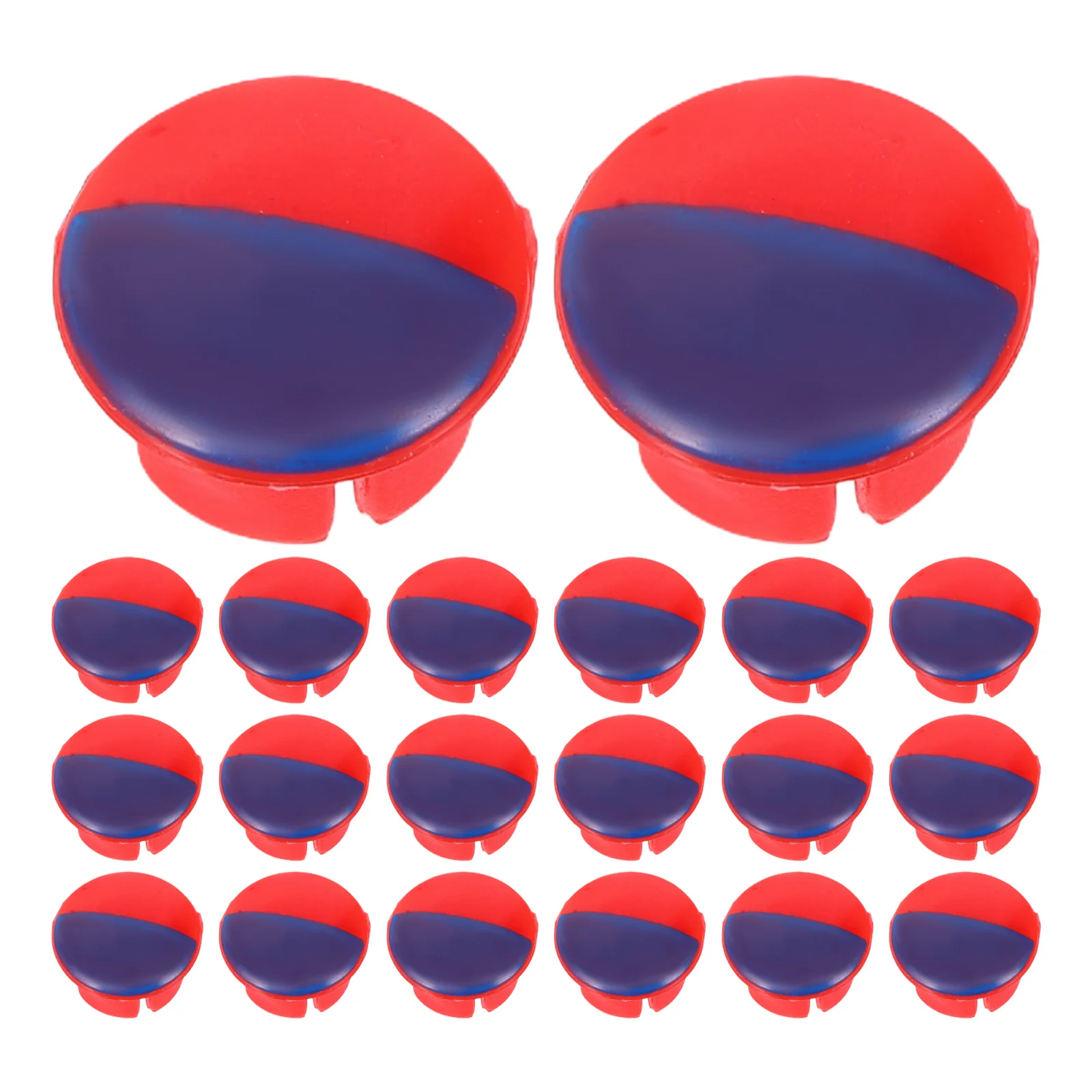 أحمر أزرق ساخن بارد صنبور قبعات 20 قطعة أزرار مؤشر صنبور المياه علامة درجة الحرارة للمطبخ والحمام مقبض الملحقات #5