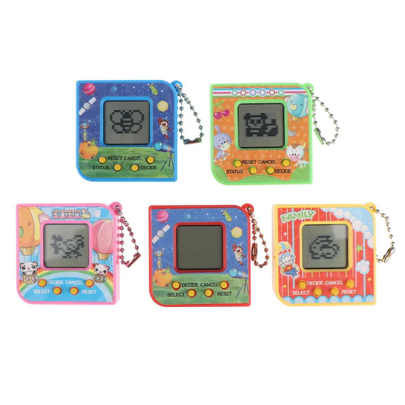 Jeu de Déterminer et d'Entraînement pour Animal de Compagnie Virtuel Tamagotchies, Mini Machine Électronique Classique pour Enfants, 168 Animaux