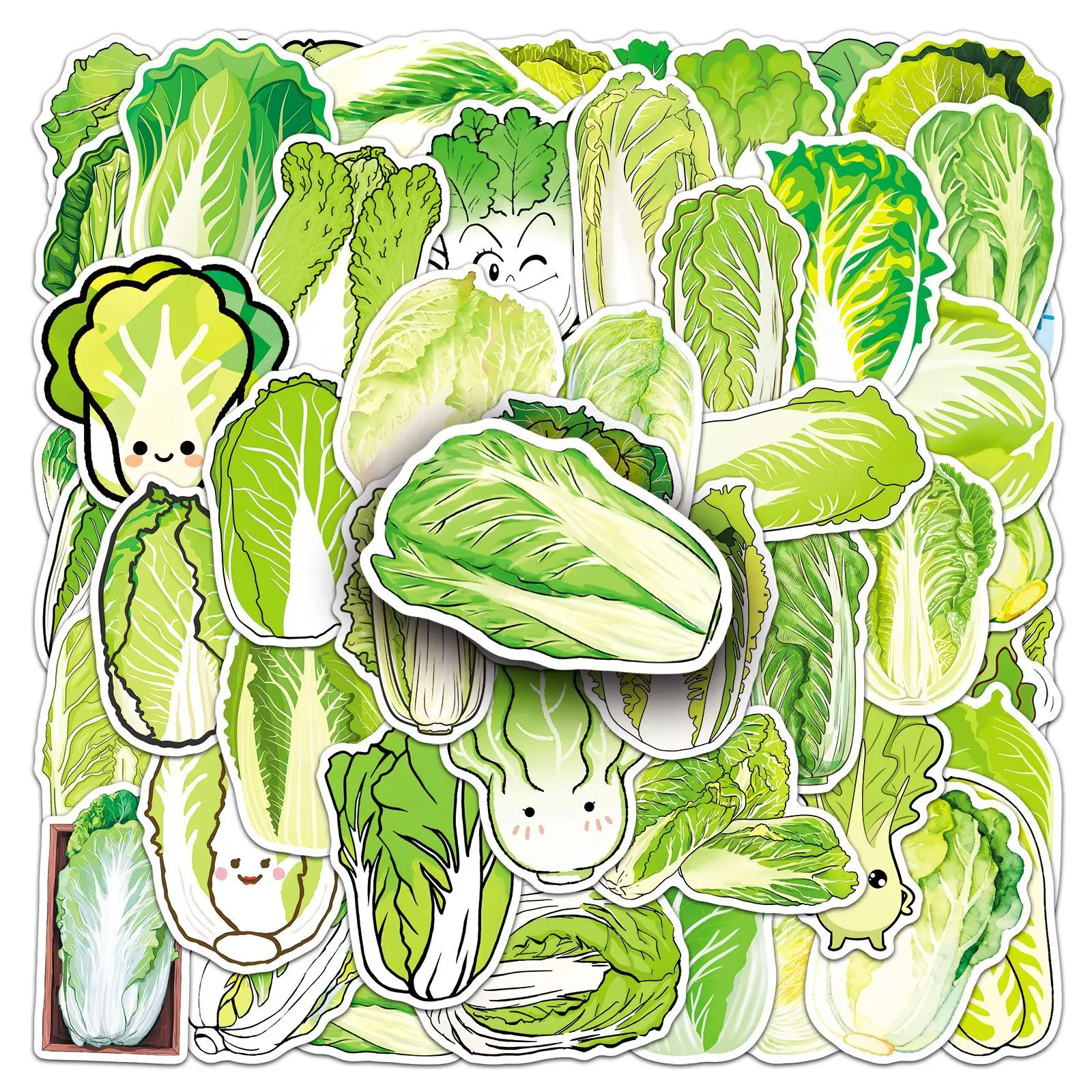 10/50PCS Carino Cavolo Cinese Graffiti Adesivo Kawaii Verdure Del Fumetto Della Decalcomania Notebook Telefono Chitarra Skateboard Tazza Giocattoli Per Bambini