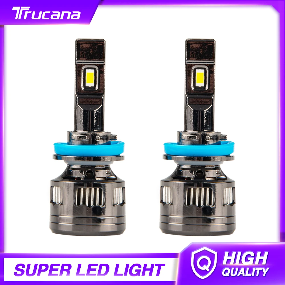 

Trucana Car Lights H4 LED H7 20000LM H1 H11 LED Atuo Lamp for Car Headlight Bulb HB3 HB4 9005 9006 130W 6500K Turbo LED Bulb 12V