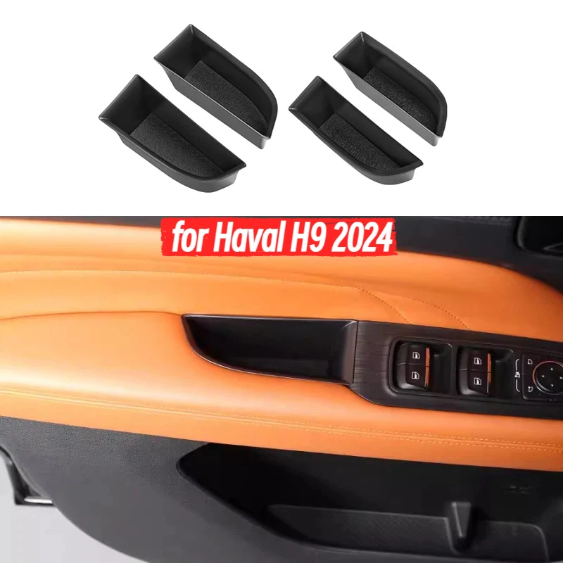

Auto Car Door Handle Storage Box Suitable for Haval H9 2024 Modified ABS Door Storage Box Car Interior Accessories