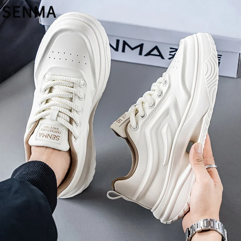 SENMA أحذية رجالية 2026 مضادة للانزلاق الجري الرياضية الأصلية العصرية مجلس حذاء سميك القاع الارتفاع زيادة حذاء كاجوال حذاء رجالي حذاء رياضة #3