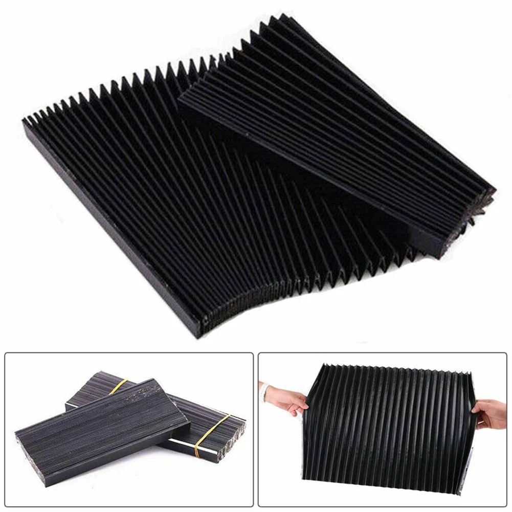 200mm Milling Machine Flexible Guard Dust Cloth Three-proof Cloth Protective Flat Accordion Bellows Cover Tool