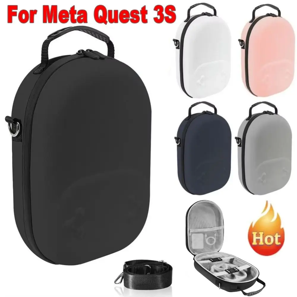 

Shockproof VR Glasses Storage Bag EVA Portable Carrying Case Waterproof Anti-Scratch Suitcase for Meta Quest 3S/3 Headset