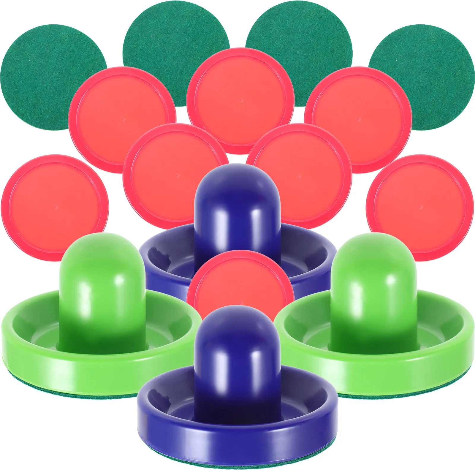 

1Set Tabletop Ice Hockey Pucks Pushers for Air Hockey Table Accessories Indoor Family Game Room Exercise Hand-Eye Coordination