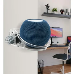 For HomePod Mini Speaker Outlet Wall Mount Holder Bracket Space Saving Wall Shelf With Cord Arrangement For HomePod Mini Stand
