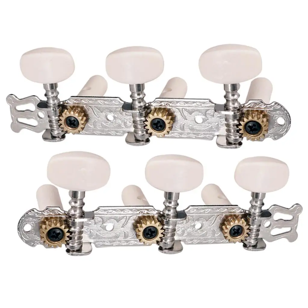 Classical Guitar Assembly Tuner Set Durable Metal Pegs Tuning Keys for Music Instrument Parts