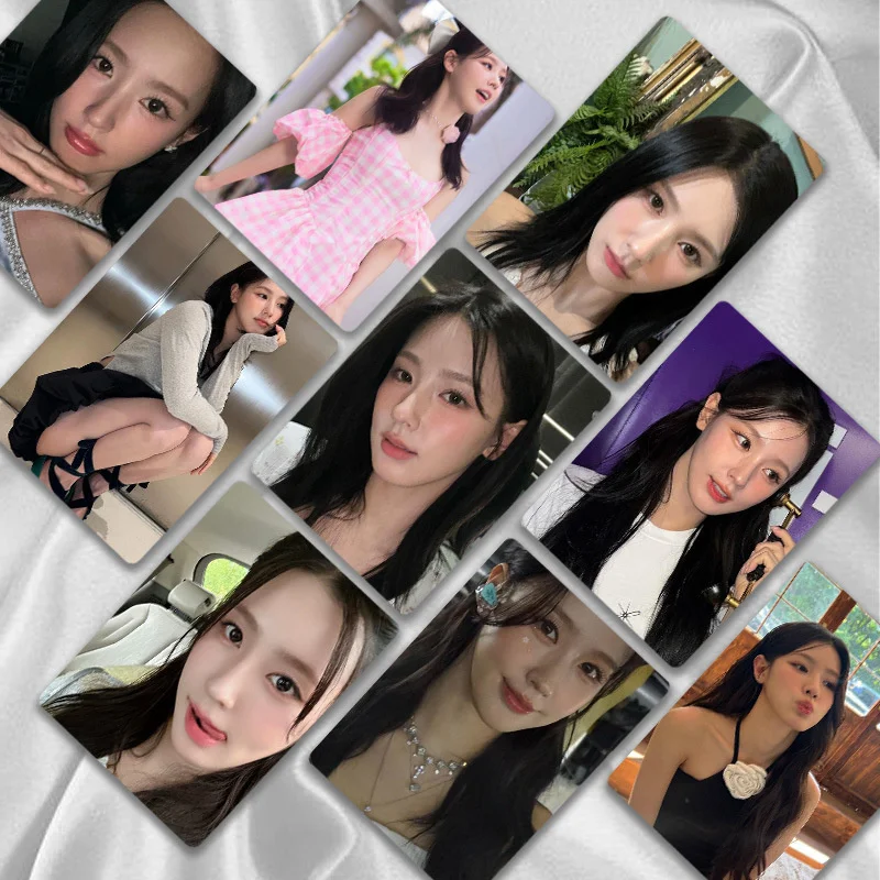 50PCS/Set GDLE Laser Small Card Album LOMO Card Cho Mi Yeon Photo Collector Card (G) I-DLE Postcard MIYEON Girl's Gift