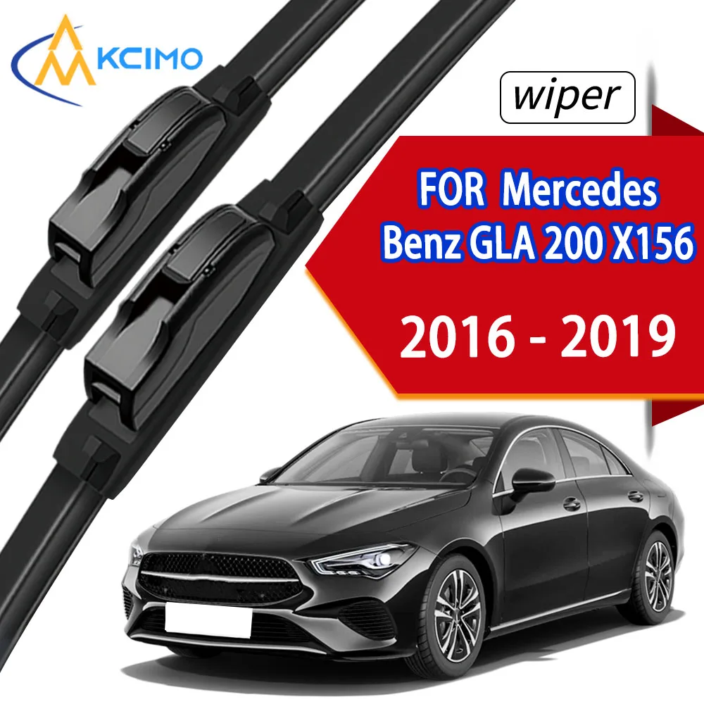 

2Pcs Front Wiper Blades For Mercedes Benz GLA 200 X156 2016-2019 Quality Durable Rubber Windscreen Wipers