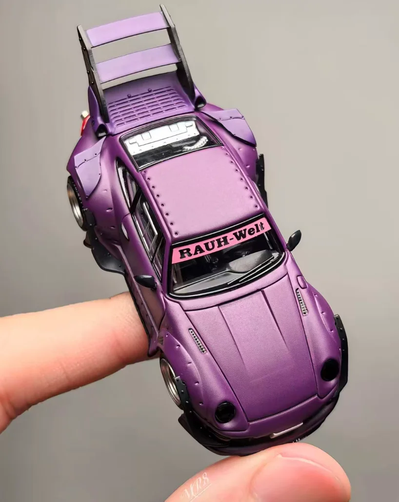 Ignition Model Matte Purple RWB 993 911 1:64 Scale Diecast Car IG3871 JDM Model Alloy