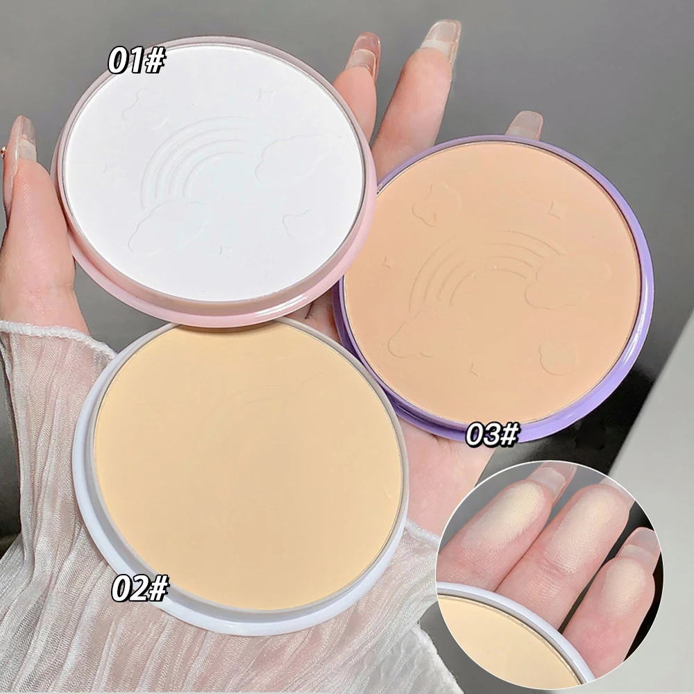 Oil Control Pressed Powder Long-lasting Matte Waterproof Face Setting Powder Smooth Concealer Brightening Loose Finishing Makeup