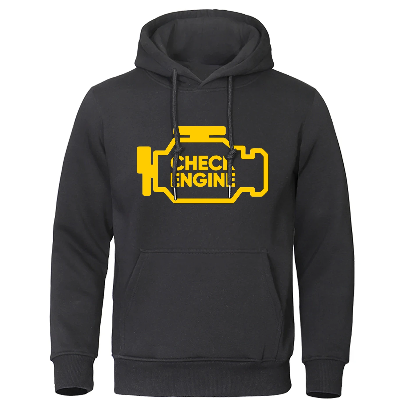 Mechanic Auto Repair Check Engine Light 2025 Spring Autumn Classic Solid Color Comfortable Pullover Loose Cotton Fashion Hoodies