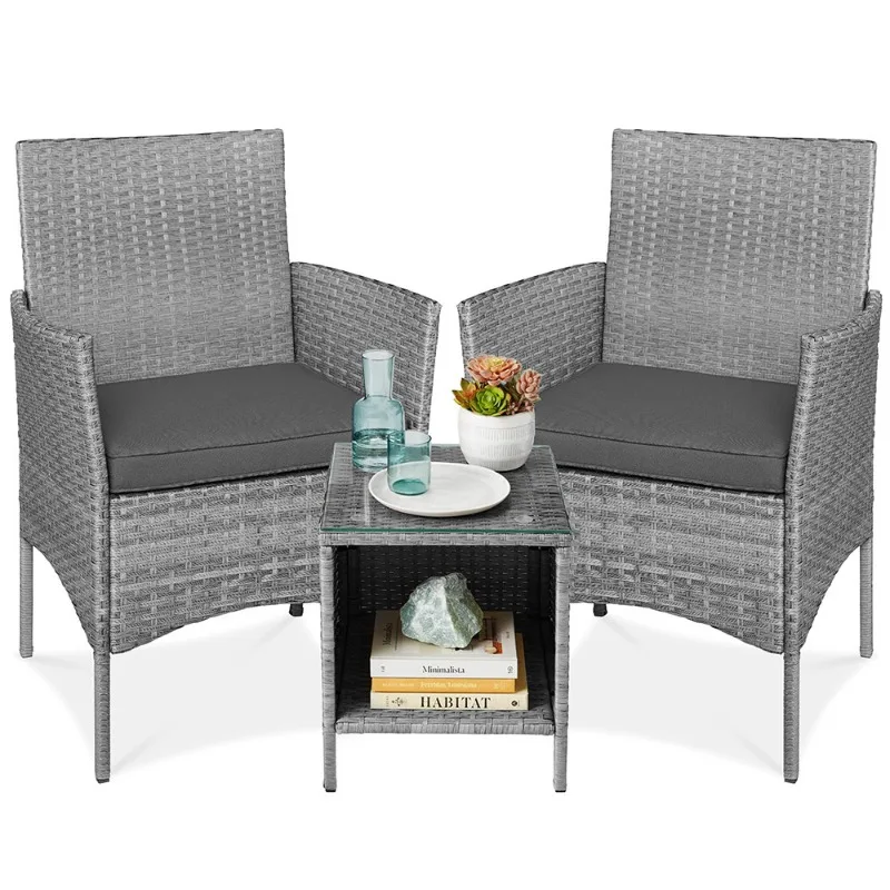 Outdoor Furniture  Three-piece Rattan Sofa Patio Terrace Balcony Amazon Hot Sale