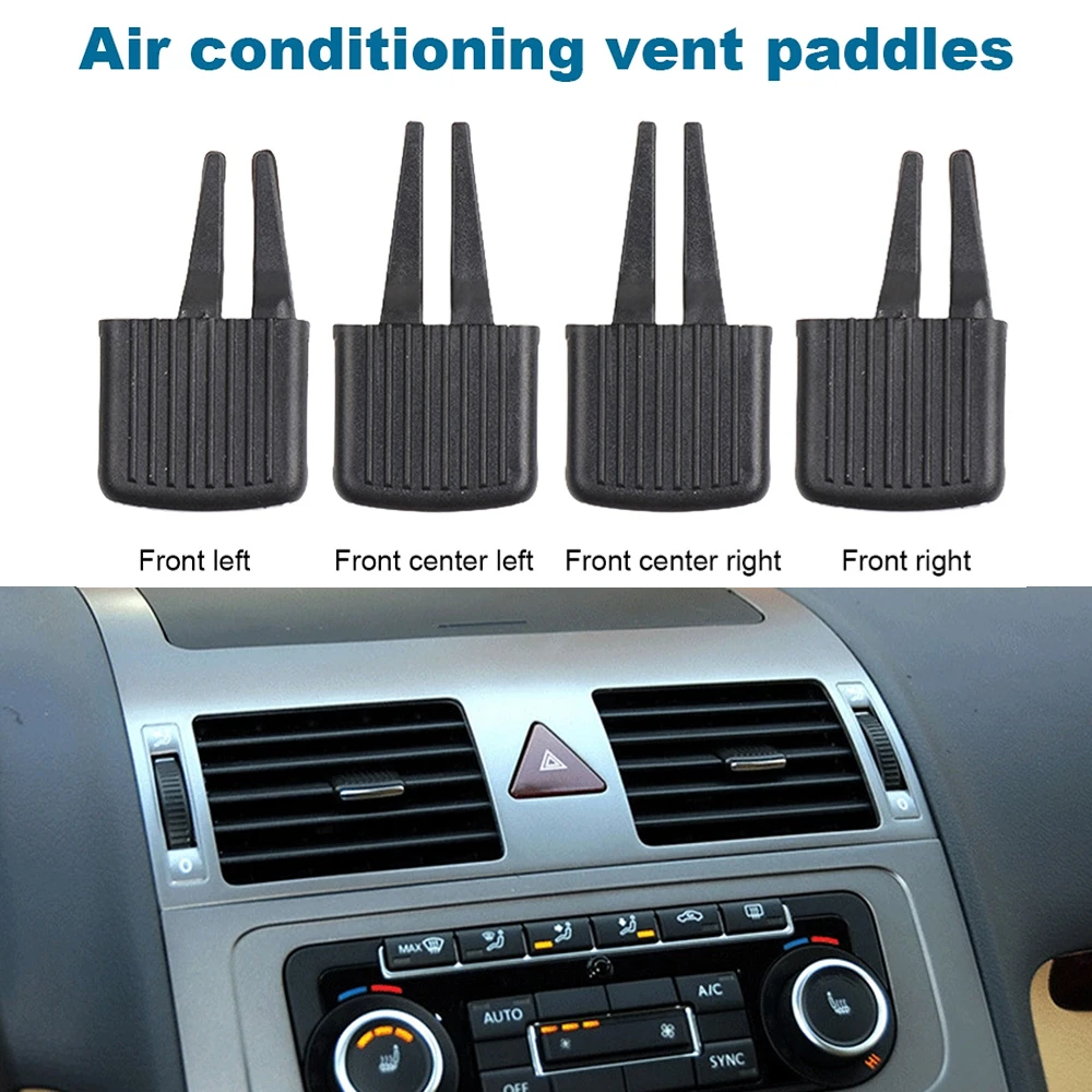 คลิปติดช่องแอร์ปรับได้สำหรับรถยนต์ VW Touran 2005-2015ด้านหน้าซ้าย/ขวาสำหรับ1TD819728A-MX 1TD819703A-MZ