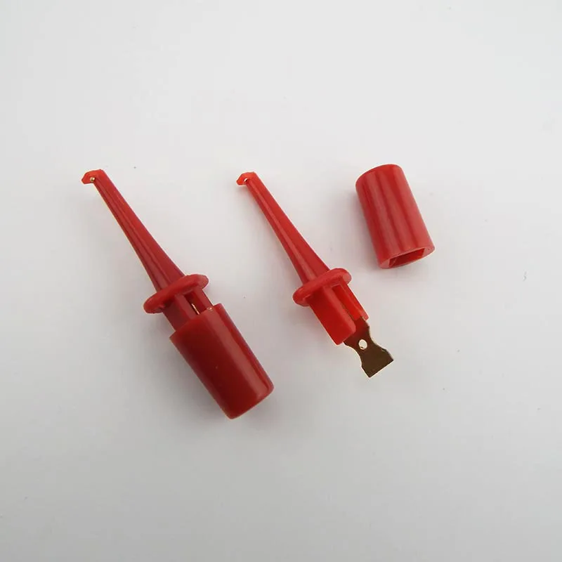 Mini Single Test Hook Clip Test Probe for Electronic Testing IC Grabber Round Crocodile Electric Clip Hook Test