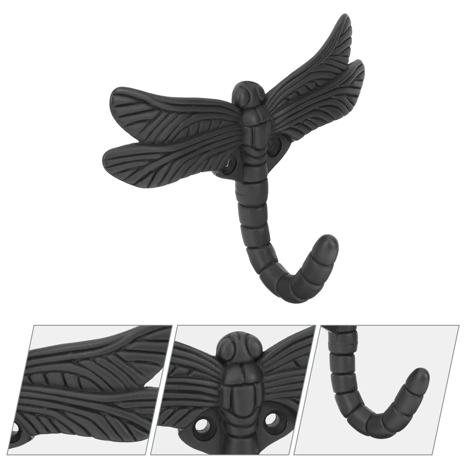 

1 Set of Punch-in Dragonfly Shaped Hook Home Decorative Clothiing Hanging Hook Dragonfly Wall Hook Dragonfly Hanger