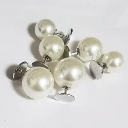 10/30PCS Pearl Brooch Buttons No Sew Buttons DIY Decoration Buttons for Shirts Dress Sweaters Coat Shawl Hat Shoes