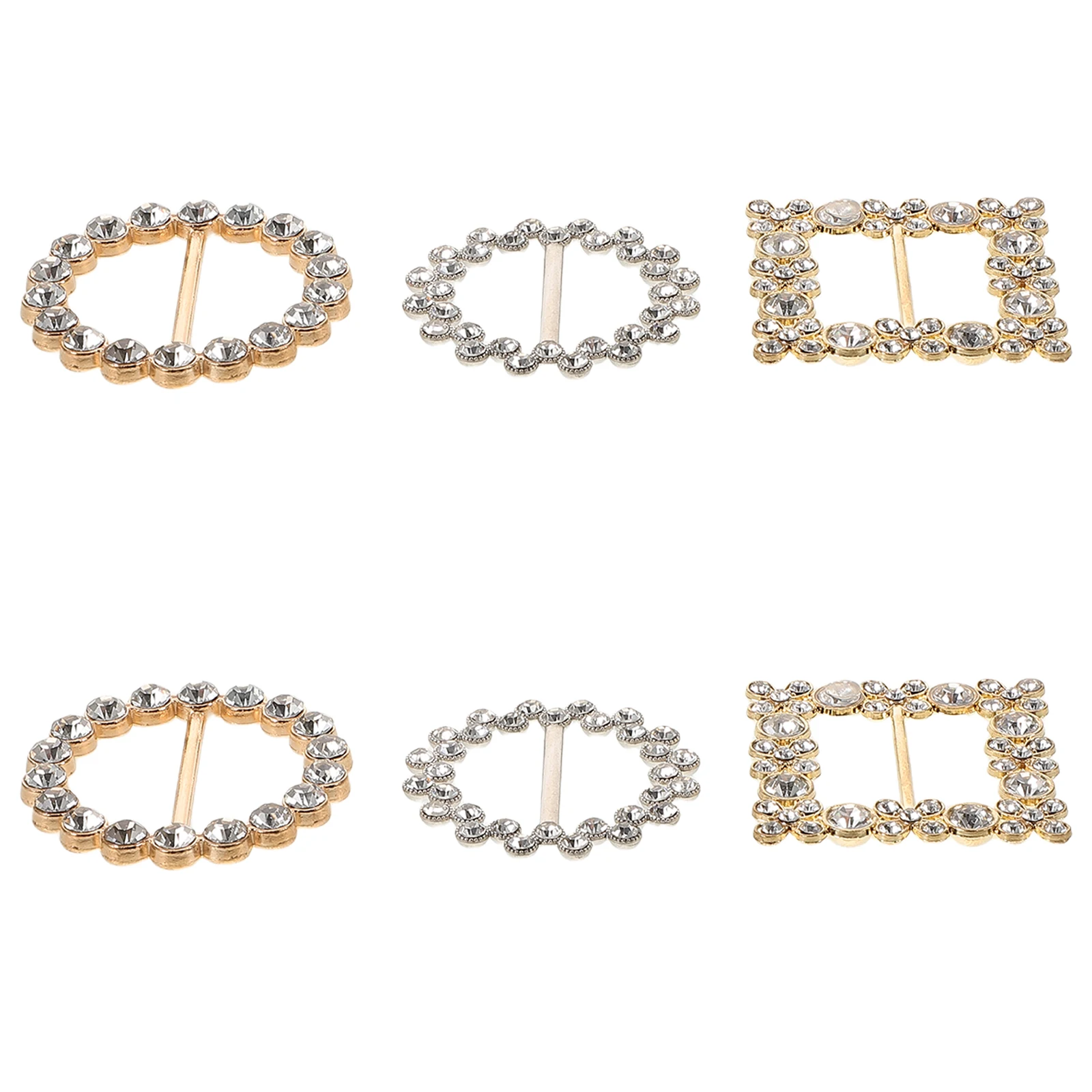 

6 Pcs High Grade Metal Clothing Buckles Elegant T Shirt Clips Artificial Pearl Alloy Rings Fashion Scarf Decorative Accessories