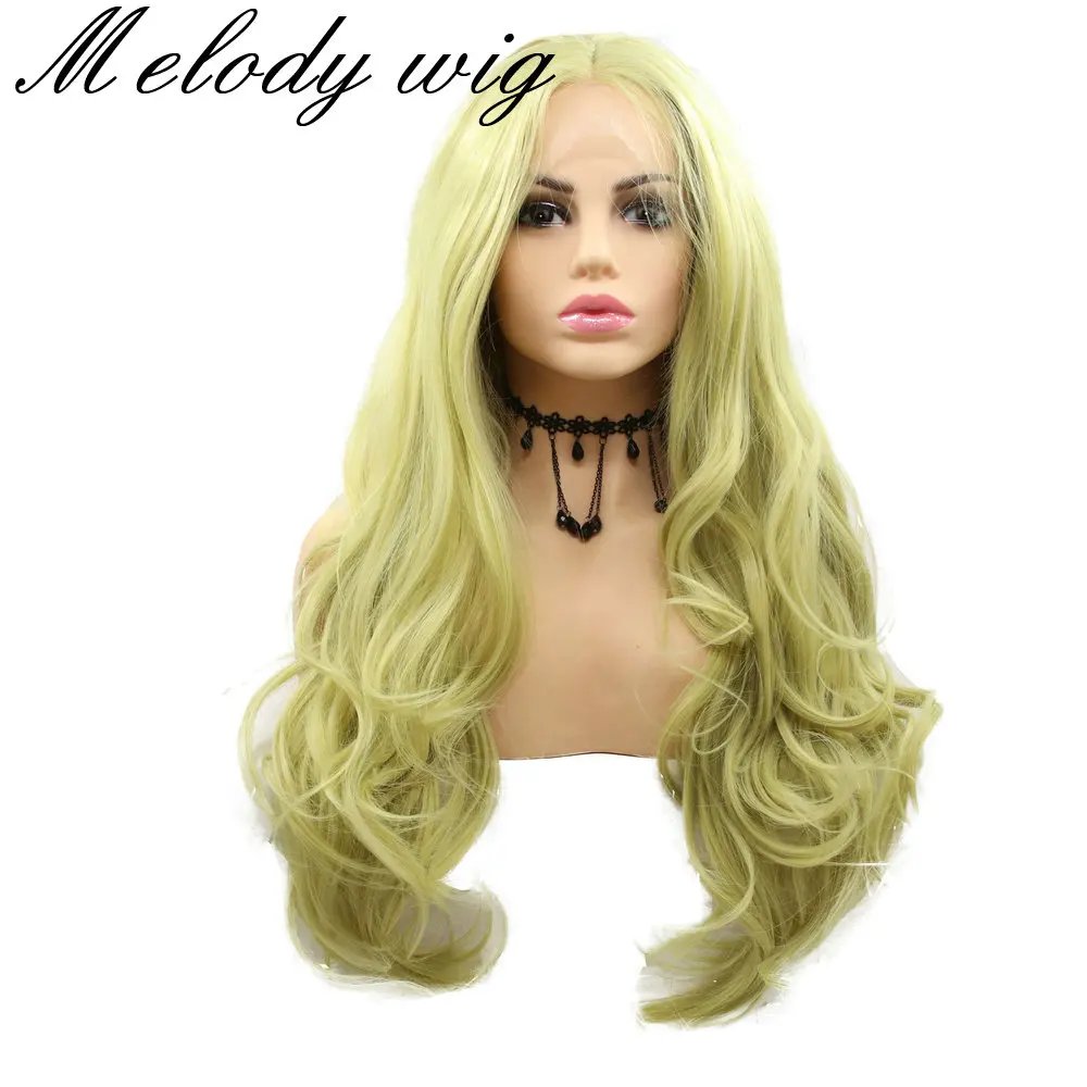 

Synthetic Lace Front Wigs Long Loose Wave Natural Hair Heat Resistant Fiber Hair Synthetic Lace Wigs for Fashion Women