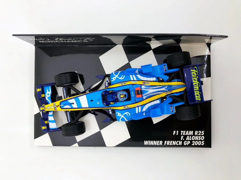 Minichamps 1:43 F1 R25 2005 Fernando Alonso France Simulation Limited Edition Resin Metal Static Car Model Toy Gift