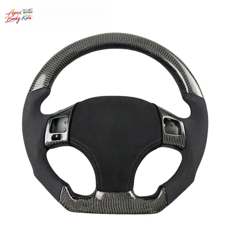 For Lexus IS250 IS300 Sport Flat Bottomed Carbon Fiber Upgrade and Customized Steering Wheel Without Airbag