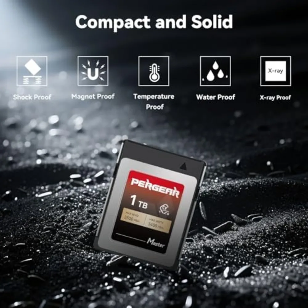 PERGEAR CFexpress 4.0 Type B Memory Card 256GB 512GB 1TB 3500MB/S