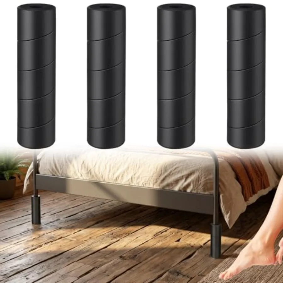 

4PCS Non-Adhesive Bed Frame Leg Covers Reusable Bed Frame Toe Protectors for Toe Savers, Beds Post Protector Pad Cushion for An