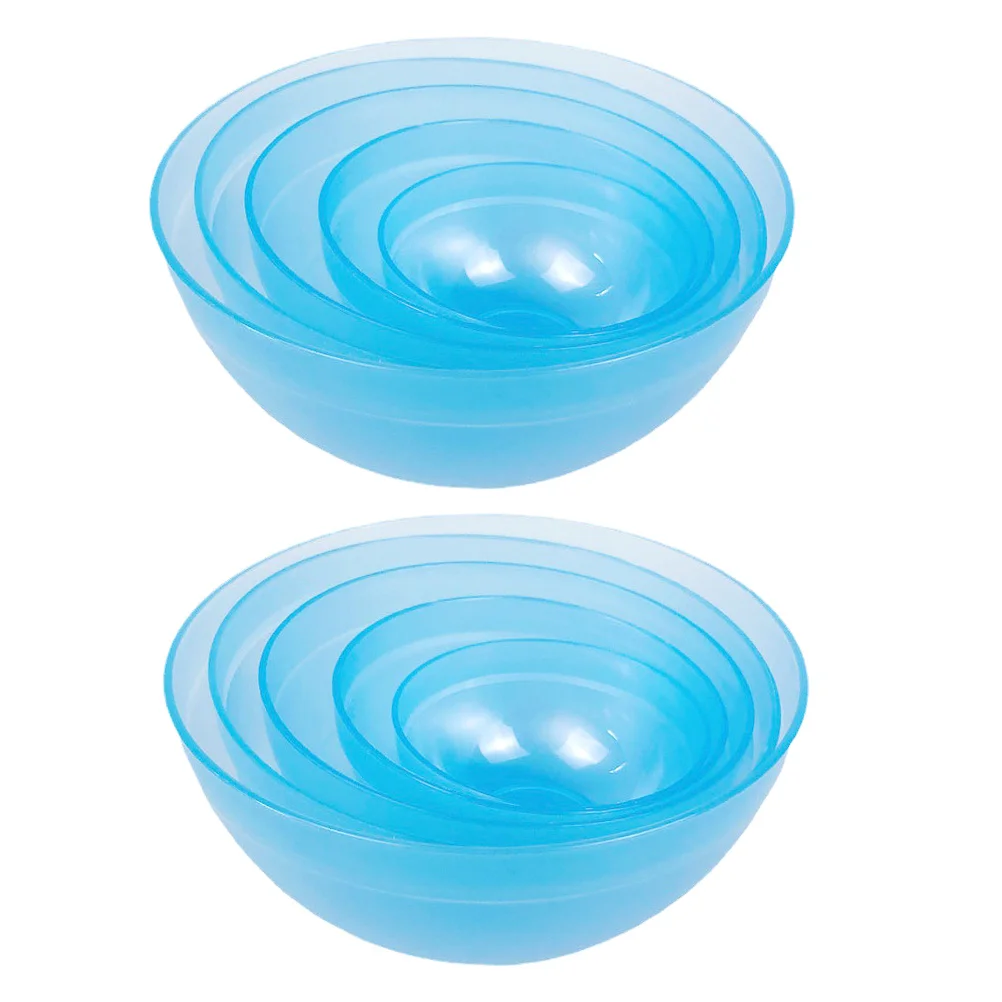 Set da 10 pezzi Ciotole per miscelazione in plastica Ciotola per maschera fai da te per ciotola per maschera Strumenti per la cura della pelle Colore facile Stabile Forte