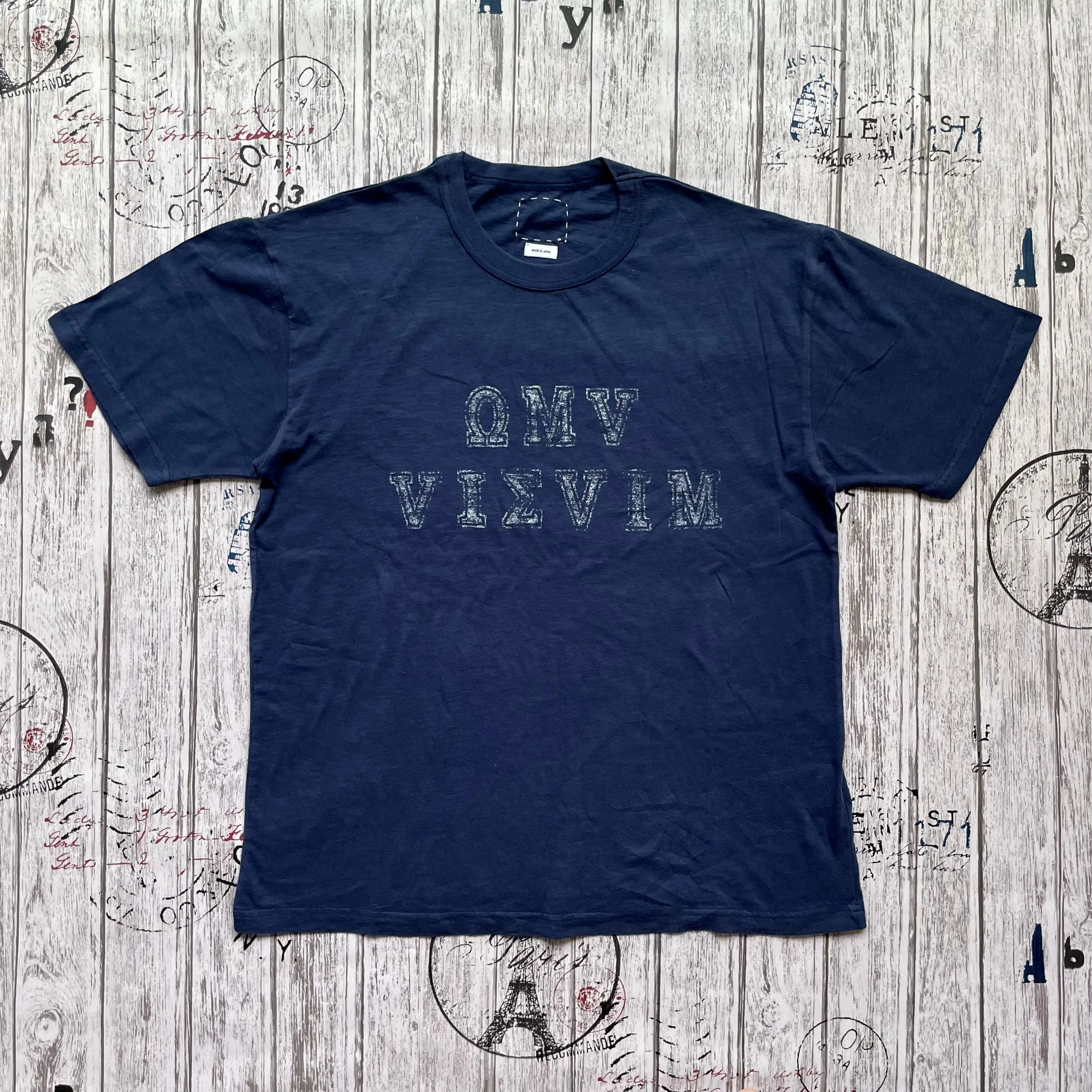 

Футболка VISVIM 26ss JUMBO TEE SS ALUMNI с винтажным принтом, короткий рукав, коллекция 2026 года