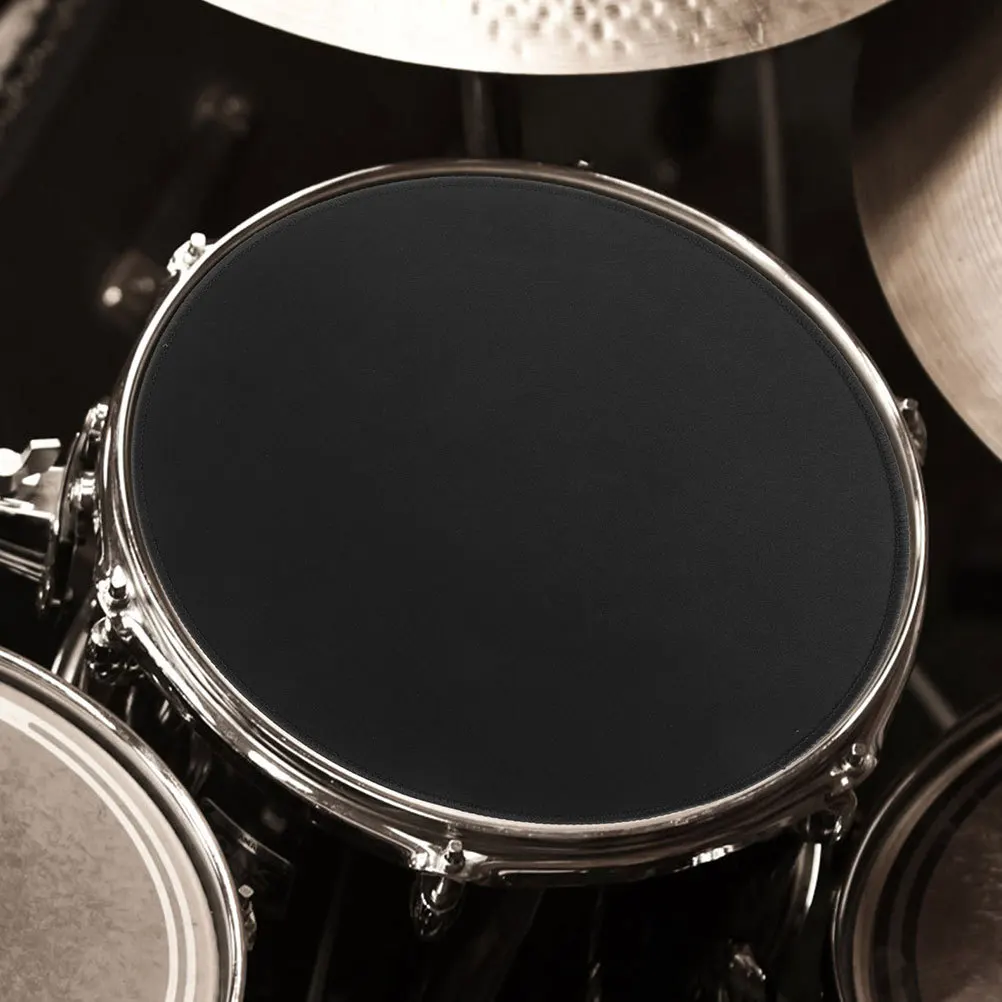 

Silent Drum Practice Pad Cloth Rubber Material Suitable Most Drums Stylish Design Reusable Accessory Drum Pad Drums Set