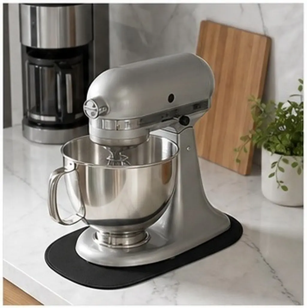 Silicone Mixer Pad Non Slip Mat Sliding Kitchen Appliance Stand Mixer Mover Mat Protect Tabletop Kitchen Supplies