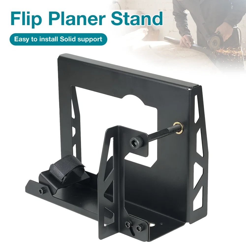 High Quality Flip Planer Stand Planer Inverted Bracket Woodworking Bench Planer Tool Practical Steel Rack with Adjusting Wrench
