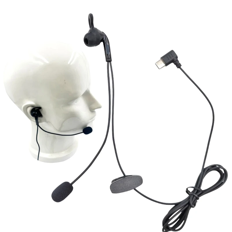 

【AD】1Pcs For V6 Pro V4C Plus Q8 F6 V7 Judge Ear Intercom Headset Type-C USB-C Interface Referee Portable In-Ear Earphones