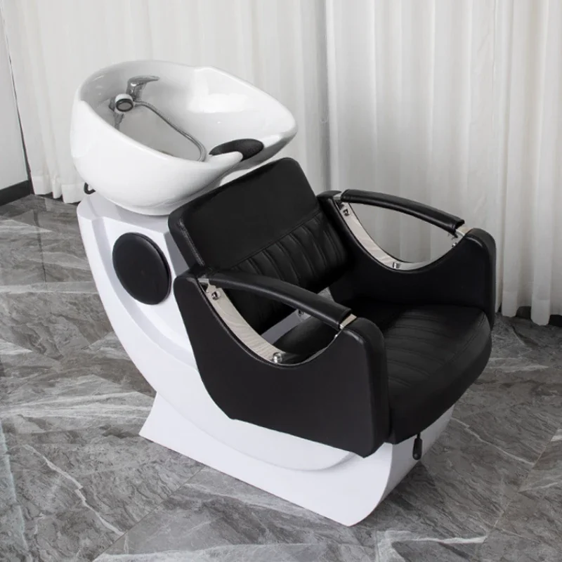 

Japanese Hairdressing Shampoo Bed Hair Wash Head Spa Luxury Shampoo Chairs Comfort Shower Sink Silla Peluqueria Beauty Furniture